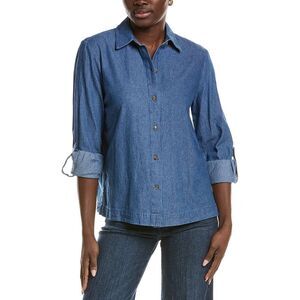 Jones New York Womens  Button Down Shirt, Blue